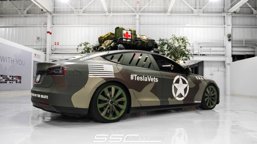  Tesla Model S TeslaVets Project by SS Customs 2014 года  (фото 5 из 14)